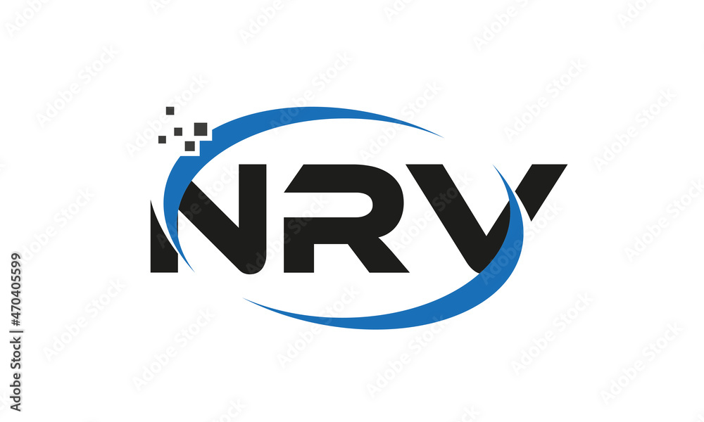 dots or points letter NRV technology logo designs concept vector Template Element dots or points letter NRV technology logo designs concept vector Template Element