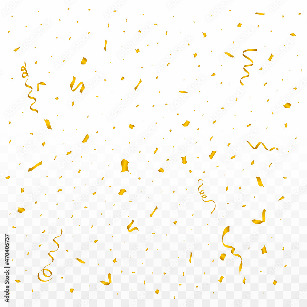 Confetti vector illustration for festival background. Simple tin foil confetti falling background. Simple red, green, golden, blue confetti on transparent background. Celebration event and party. Confetti vector illustration for festival background. Simple tin foil confetti falling background. Simple red, green, golden, blue confetti on transparent background. Celebration event and party.