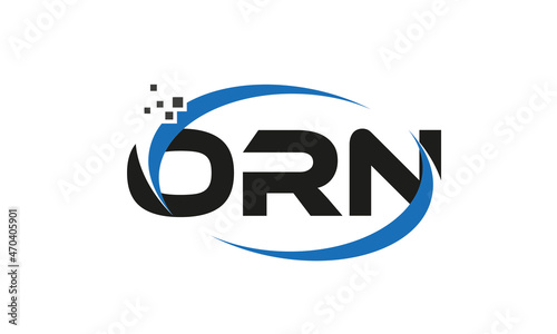 dots or points letter ORN technology logo designs concept vector Template Element