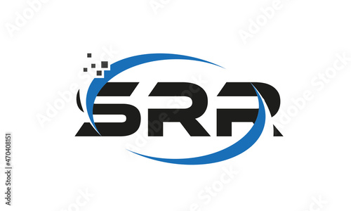 dots or points letter SRR technology logo designs concept vector Template Element photo