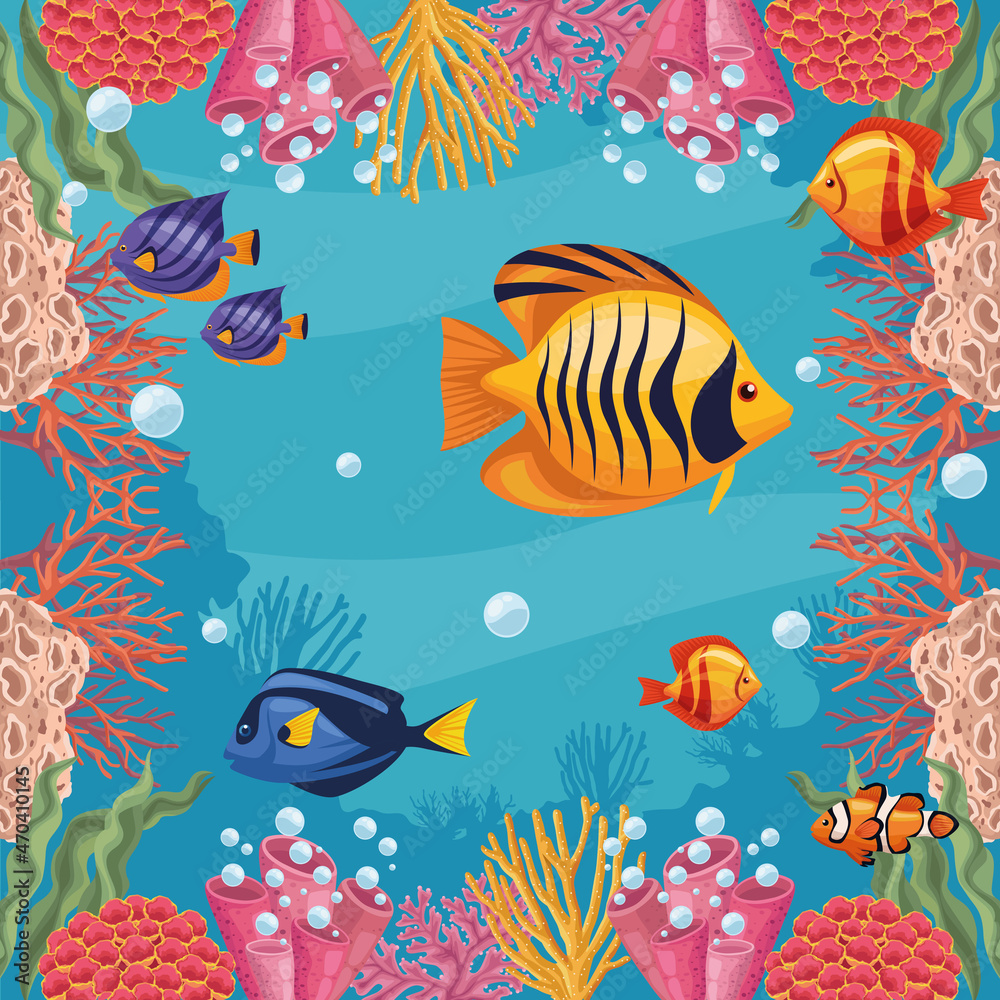 seven fishes and seaweed seven fishes and seaweed