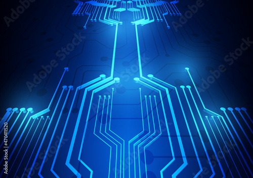 Circuit technology background with hi-tech digital