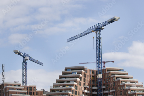 Building facade Aarhus Ø - Aarhus Oe Denmark