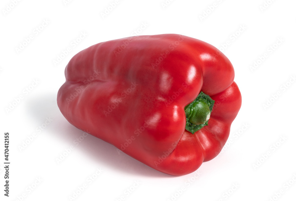 Red pepper isolated from the white background Red pepper isolated from the white background