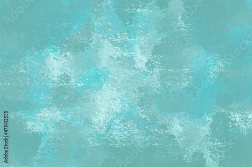 blue grunge background with paint smears and strokes, abstract turquoise and teal minimalistic wallpaper for editing, salty ocean vibes, simple refreshing backdrop 