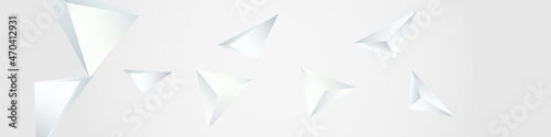Free Download Light Geometric Abstract Vector Panoramic Gray - GFXLoad