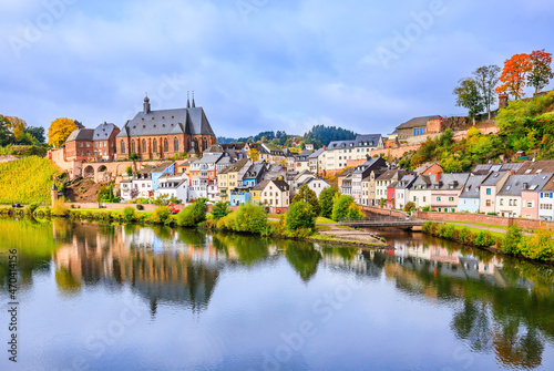 Saarburg, Germany. Old town on the hills of Saar river valley. © SCStock