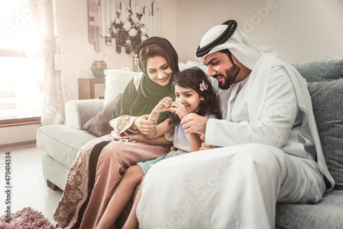 Photography Arabic happy family lifestyle moments at home