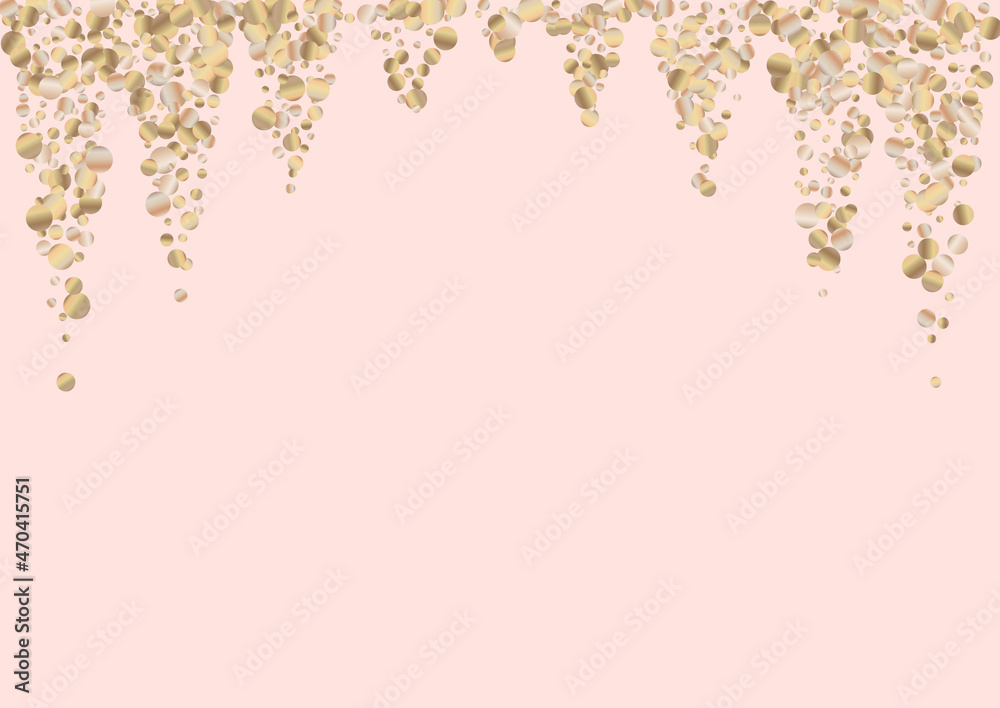 Bronze Dust Paper Pink Background. Happy Shine