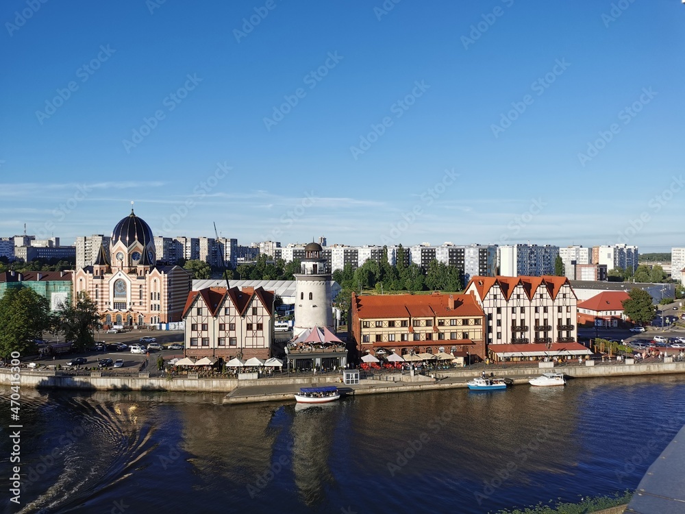 Obraz premium view of the old town of porto country