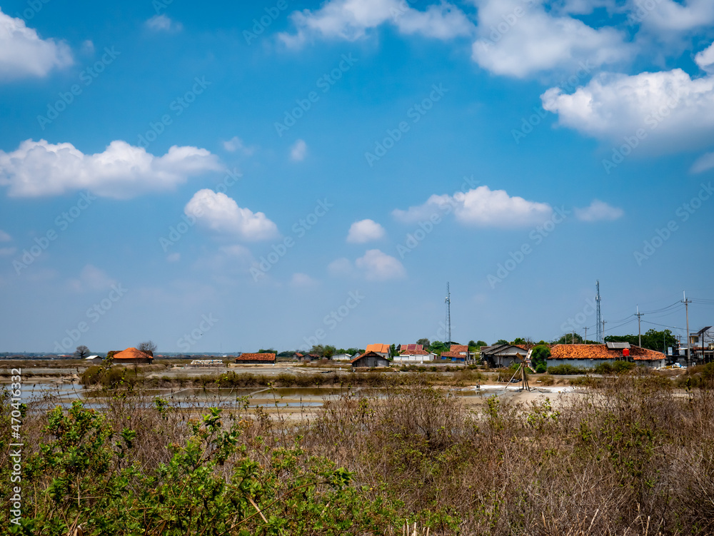 salt farmer housing which is located not far from the salt pond
salt farmer housing which is located not far from the salt pond