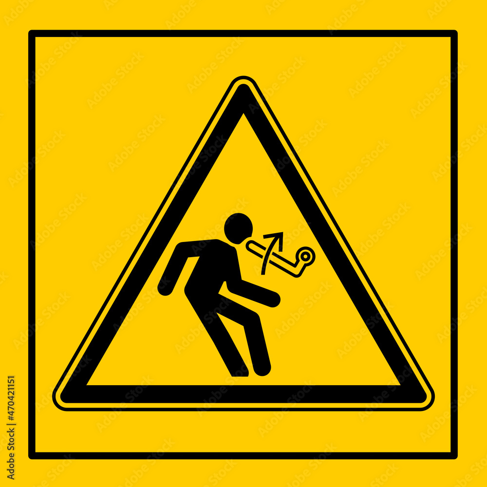 mssn68 MachineSafetySignNew mssn - Maschine / Warnzeichen: Maschinenkennzeichnung einzeln - Der Hebel ist federbelastet - Halten Sie sich beim Betätigen zurück - Abstand halten - Gefahr . g10943 mssn68 MachineSafetySignNew mssn - Maschine / Warnzeichen: Maschinenkennzeichnung einzeln - Der Hebel ist federbelastet - Halten Sie sich beim Betätigen zurück - Abstand halten - Gefahr . g10943