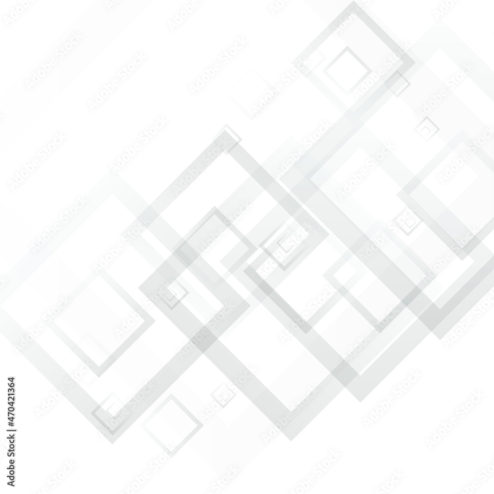 Gray Square Geometry Vector  Background. Business