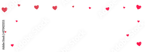 Maroon Color Papercut Vector Panoramic White