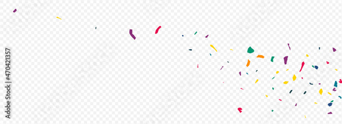 Rainbow Colored Paper Celebration Panoramic