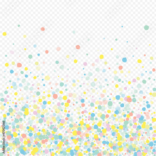 Yellow Dot Abstract Transparent Background. Top