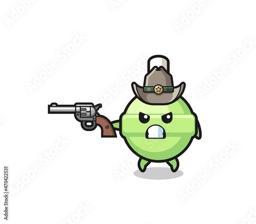 the lollipop cowboy shooting with a gun