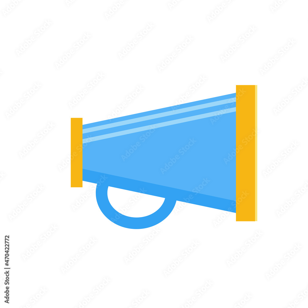Speaker vector icon. Theatrical loudspeaker. Flat design icon on white background. Graphic symbol for web design, logo. Speaker vector icon. Theatrical loudspeaker. Flat design icon on white background. Graphic symbol for web design, logo.