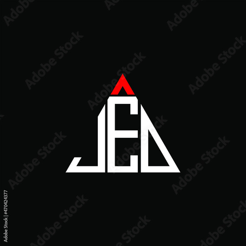 JED letter logo creative design. JED unique design
