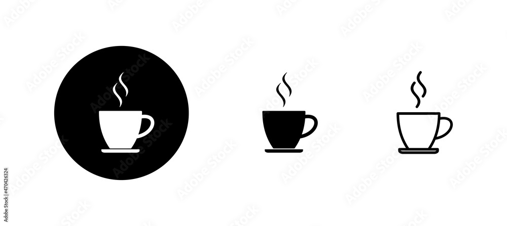 coffee cup icons set. cup a coffee sign and symbol coffee cup icons set. cup a coffee sign and symbol