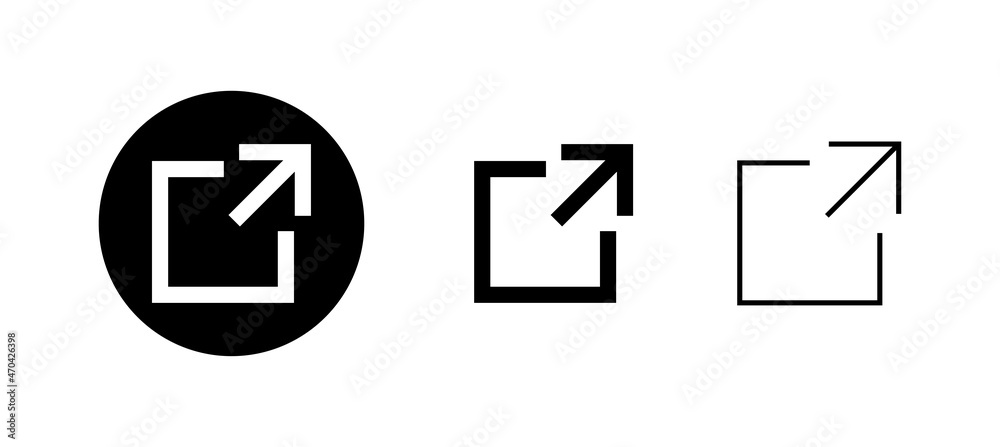External link icons set. link sign and symbol. hyperlink symbol External link icons set. link sign and symbol. hyperlink symbol