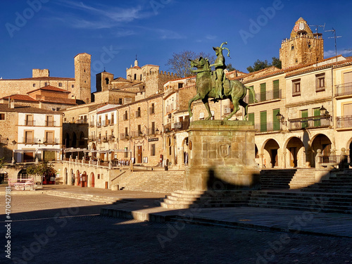 Plaza Mayor de Trujillo, Cáceres, Extremadura, España photo
