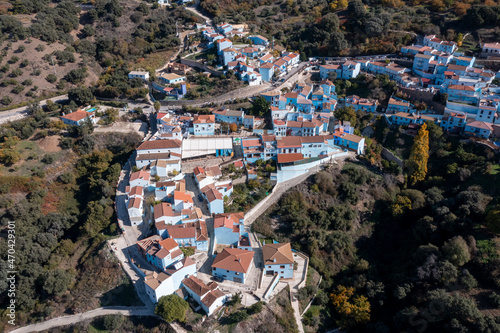 municipios del valle del Genal, Júzcar en la provincia de Málaga © Antonio ciero