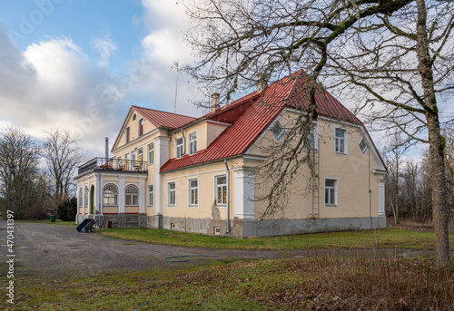 manor in estonia, europe