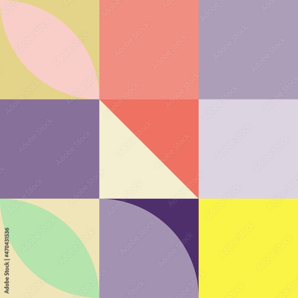 Minimal simple bauhaus mosaic geometric colorful artistic background wallpaper design pattern Minimal simple bauhaus mosaic geometric colorful artistic background wallpaper design pattern