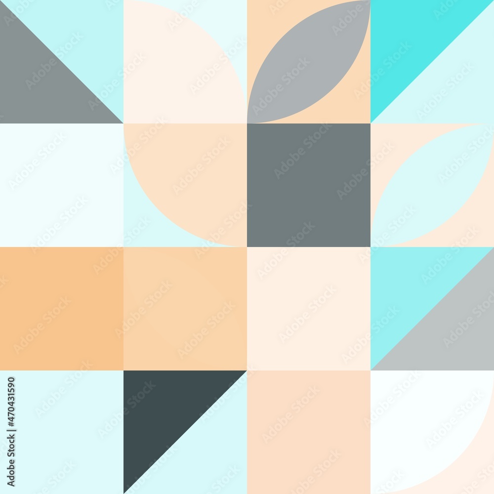 Minimal simple bauhaus mosaic geometric colorful artistic background wallpaper design pattern Minimal simple bauhaus mosaic geometric colorful artistic background wallpaper design pattern