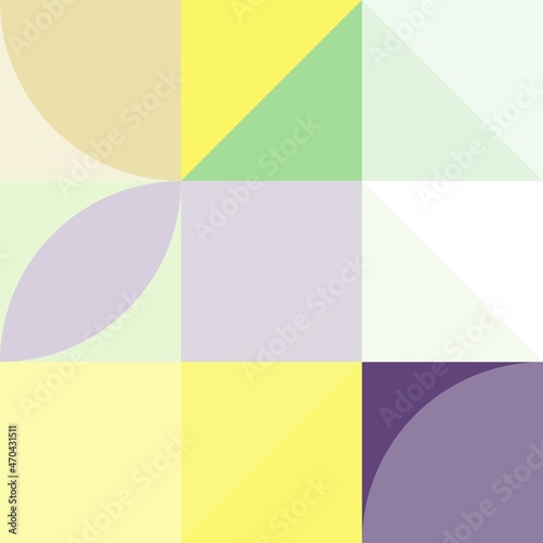 Minimal simple bauhaus mosaic geometric colorful artistic background wallpaper design pattern