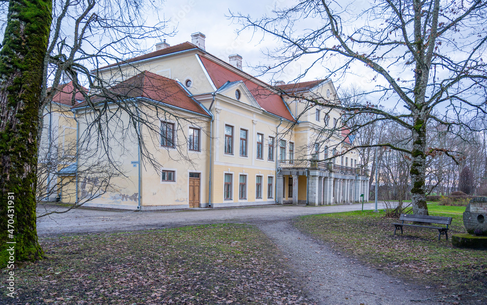 manor in estonia, europe