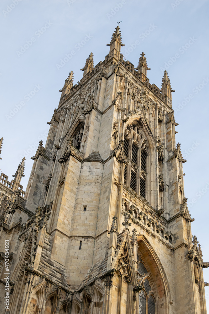 West tower of York Minster Cathedral