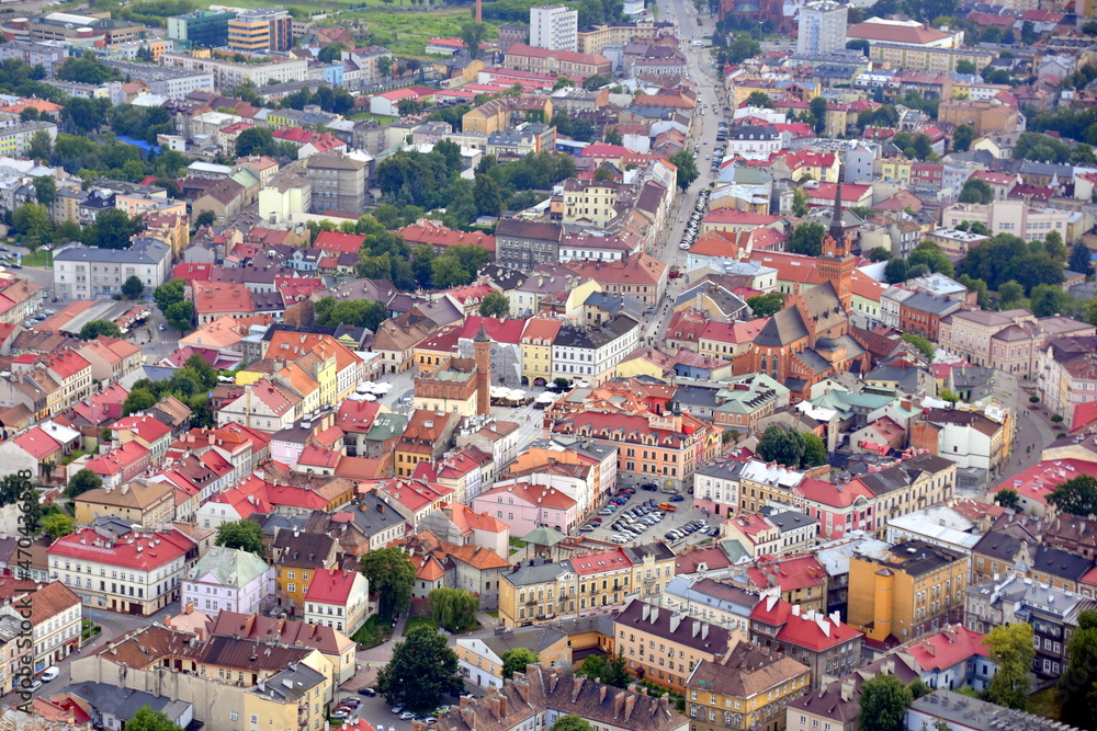 Tarnow, miasto, centrum, Malopolska, Polska, panorama, 