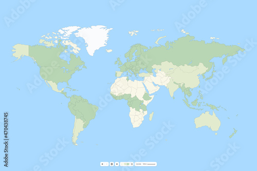 World map vector illustration