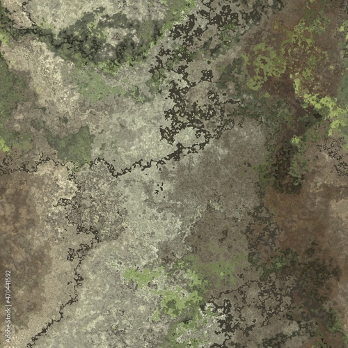 Concrete stone mossy weathered wall seamless background texture