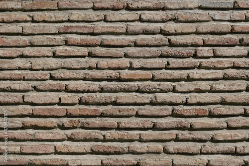 Background of old vintage brick wall texture