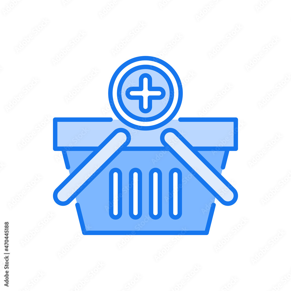 Add To Basket vector blue colours Icon Design illustration. Web And Mobile Application Symbol on White background EPS 10 File Add To Basket vector blue colours Icon Design illustration. Web And Mobile Application Symbol on White background EPS 10 File