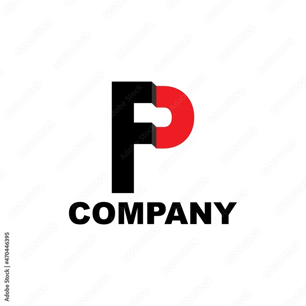 logo letters p and d design vector logo letters p and d design vector
