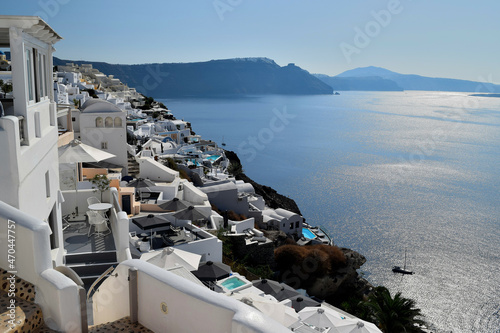 Village next to the sea