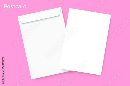 Paper envelope mockup vector isolates on the background. A4 C4, A5 C5, A3 C3 template, Vector template for business and branding identity.