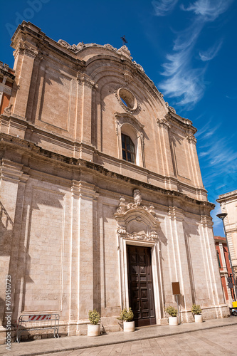 Church of San Francesco in the historic center of Monopoli in Puglia (Italy)