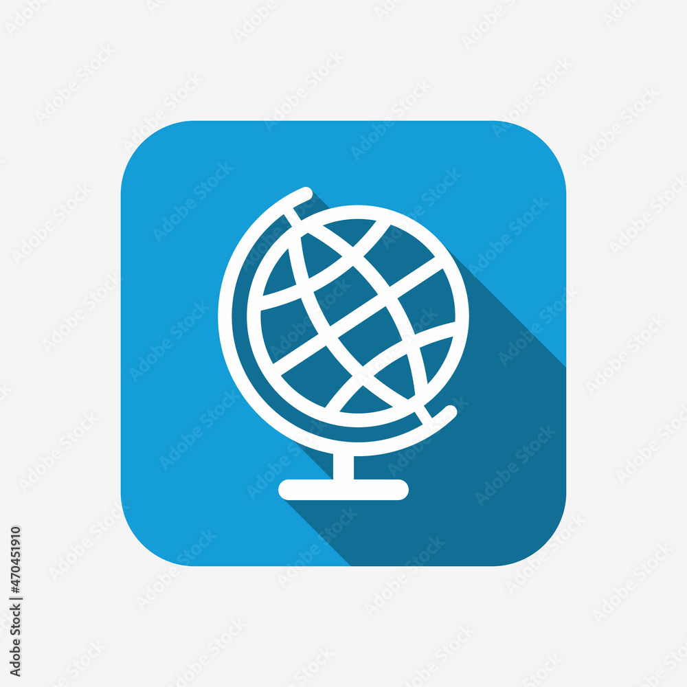 Globe icon. School globus symbol. Usage for web and mobile design. Globe icon. School globus symbol. Usage for web and mobile design.