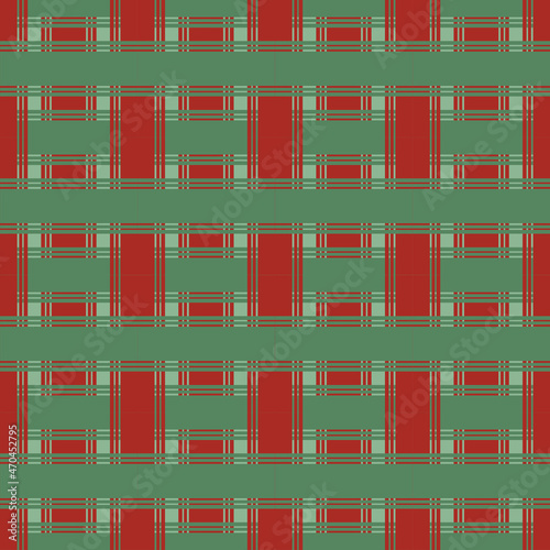 Illustrator vector of seamless christmas theme line, cross red and green line,