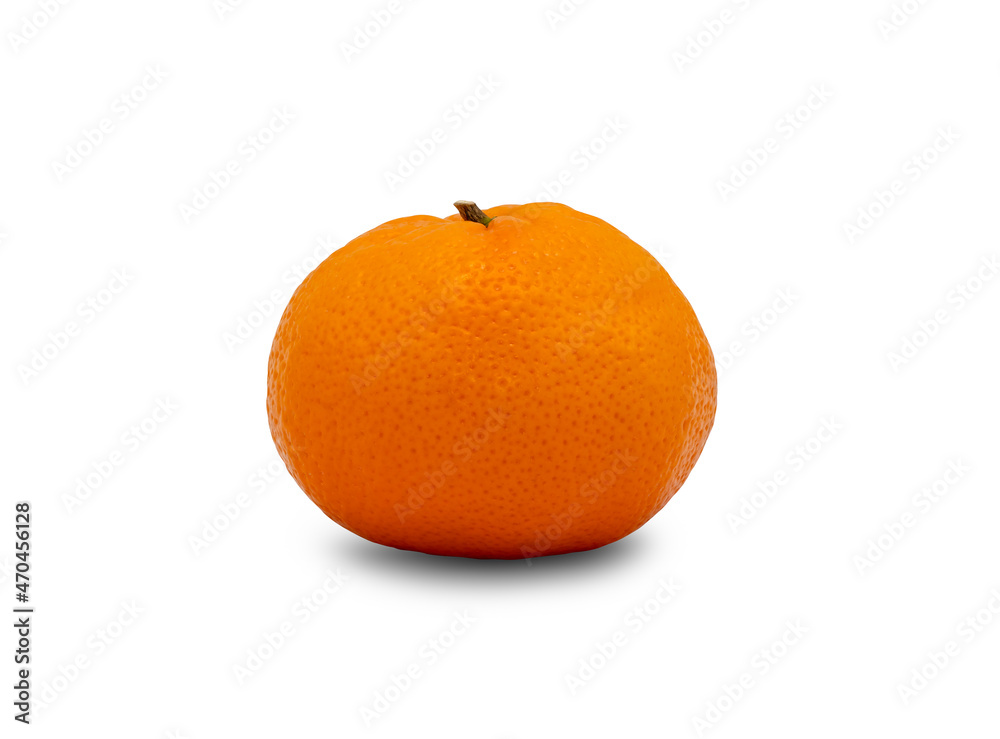 Side view of Orange isolated on white background, with clipping path. Side view of Orange isolated on white background, with clipping path.