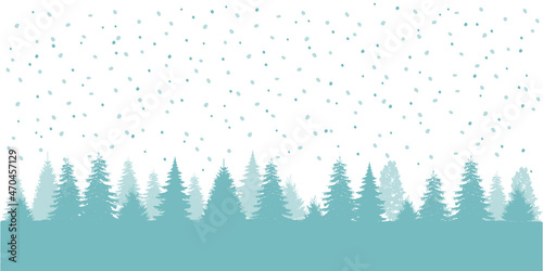 White snow falling on blue sky. Seamless background pattern. Snowflakes design for christmas greeting card banner od package