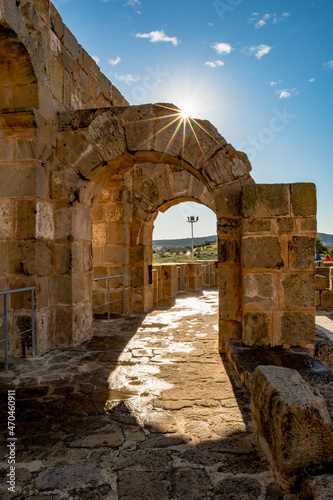 ruins of the town