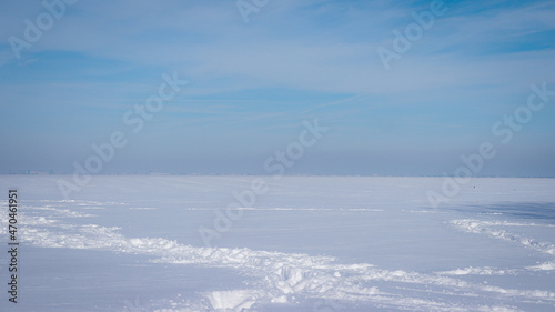 landscape with snow