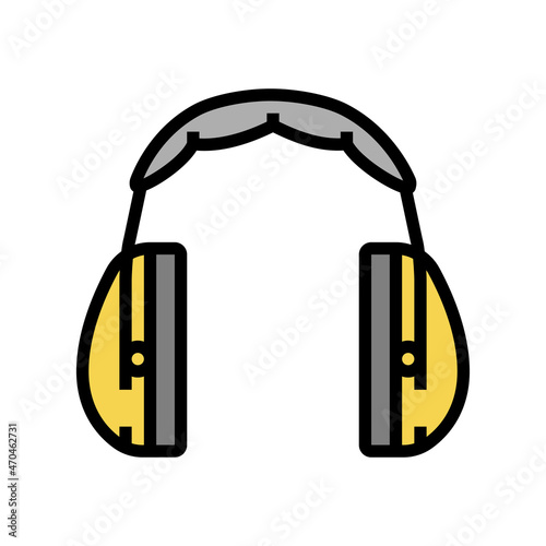 ear muffs color icon vector. ear muffs sign. isolated symbol illustration