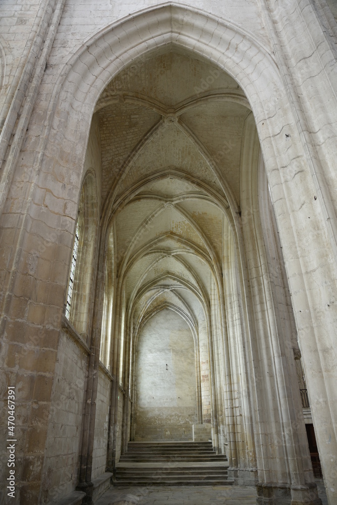 Voûtes de la cathédrale d'Auxerre, France